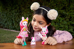 Enchantimals set papusi surori si animalutele lor Bree Bunny si Twist si Bedelia Bunny si Tappy - Publisol.ro