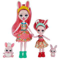 Enchantimals set papusi surori si animalutele lor Bree Bunny si Twist si Bedelia Bunny si Tappy - Publisol.ro