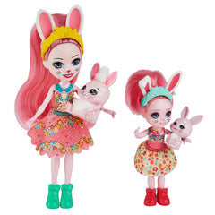 Enchantimals set papusi surori si animalutele lor Bree Bunny si Twist si Bedelia Bunny si Tappy - Publisol.ro