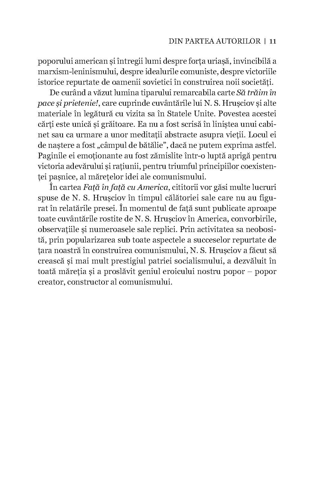 Fața în fața cu America - Editura Publisol - Publisol.ro