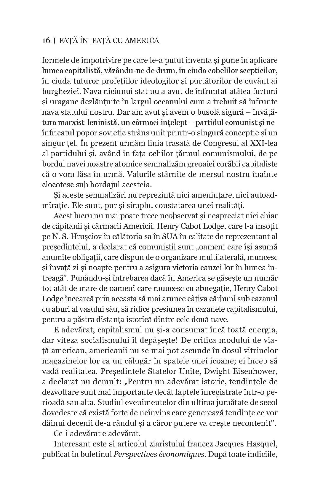 Fața în fața cu America - Editura Publisol - Publisol.ro