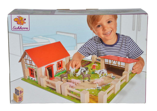 Ferma 38x35 cm cu 21 de accesorii, Simba - Publisol.ro