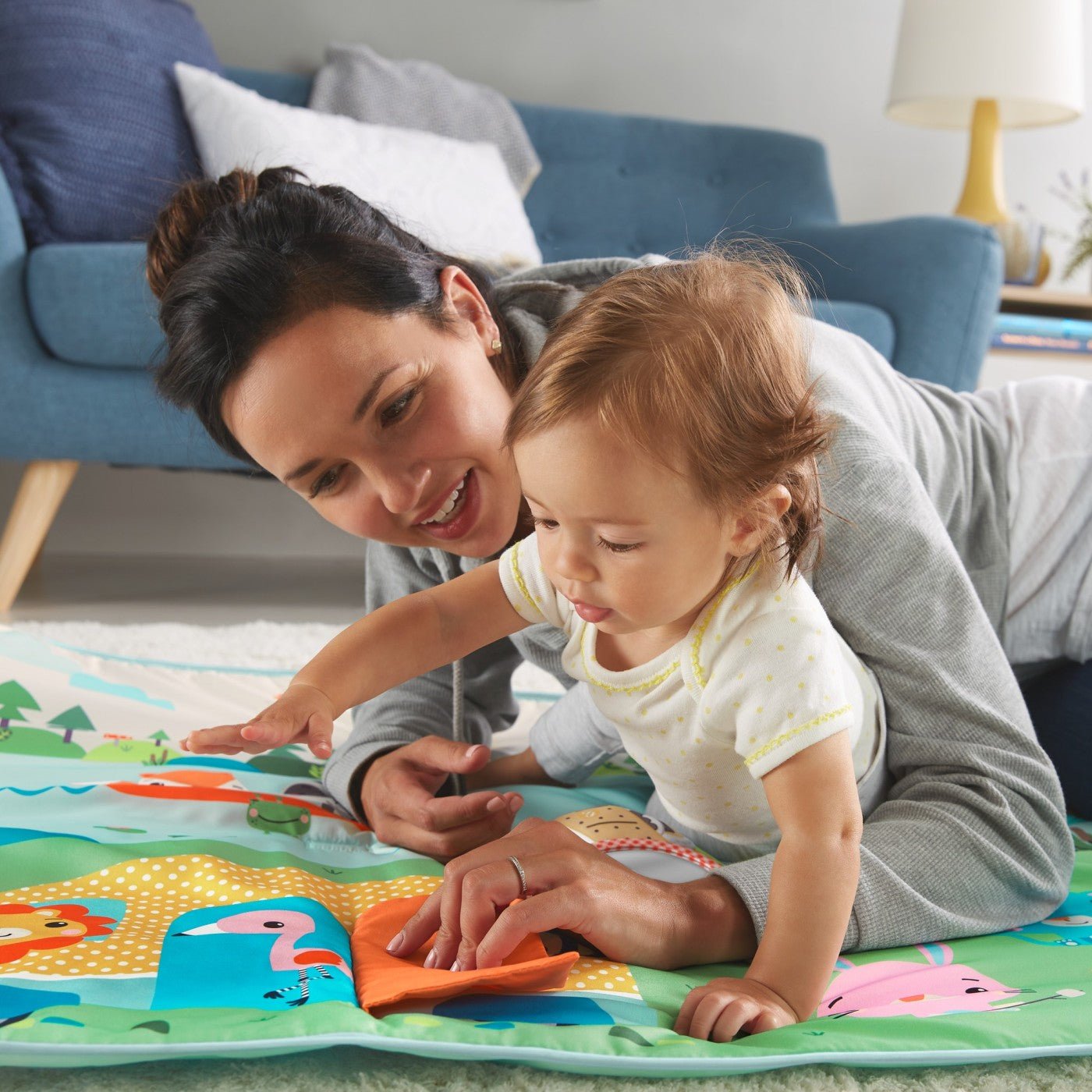 Fiser price covoras de joaca 150cm extra big adventures, Mattel - Publisol.ro