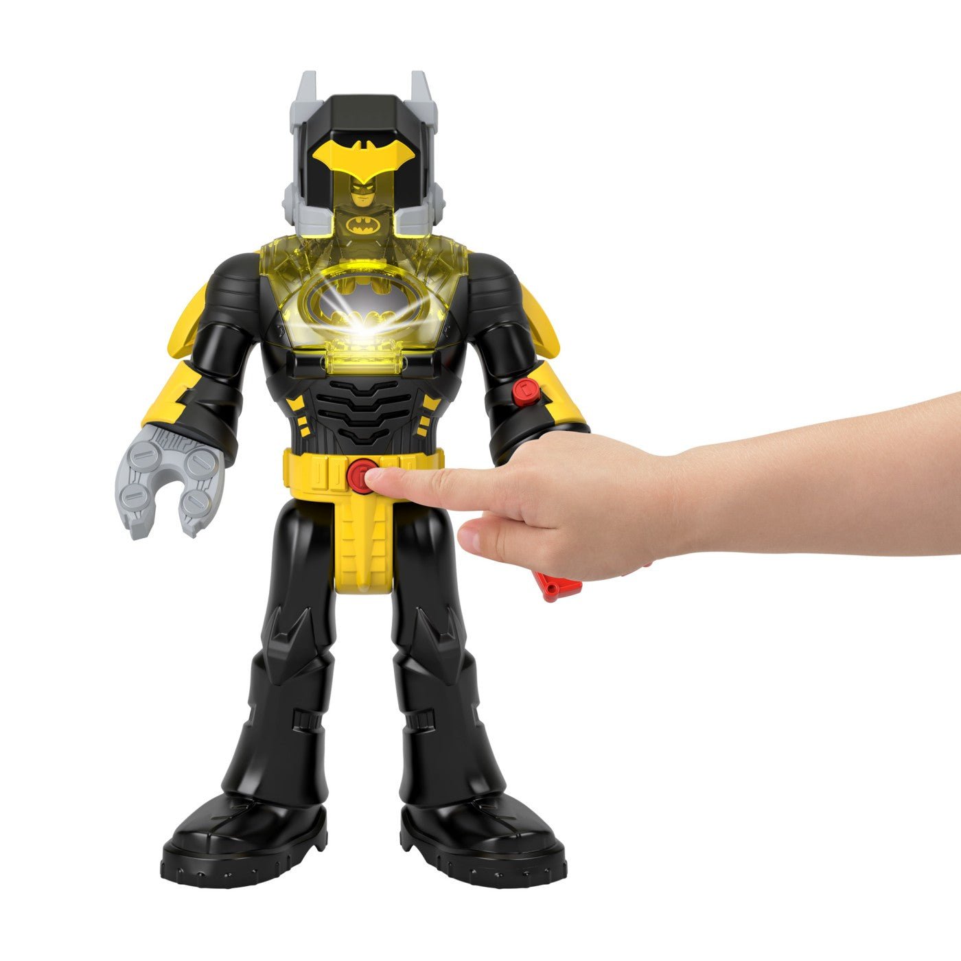 Fisher price imaginext DC super friends set figurina Batman si costum exo cu lumini si sunete - Publisol.ro