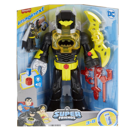 Fisher price imaginext DC super friends set figurina Batman si costum exo cu lumini si sunete - Publisol.ro