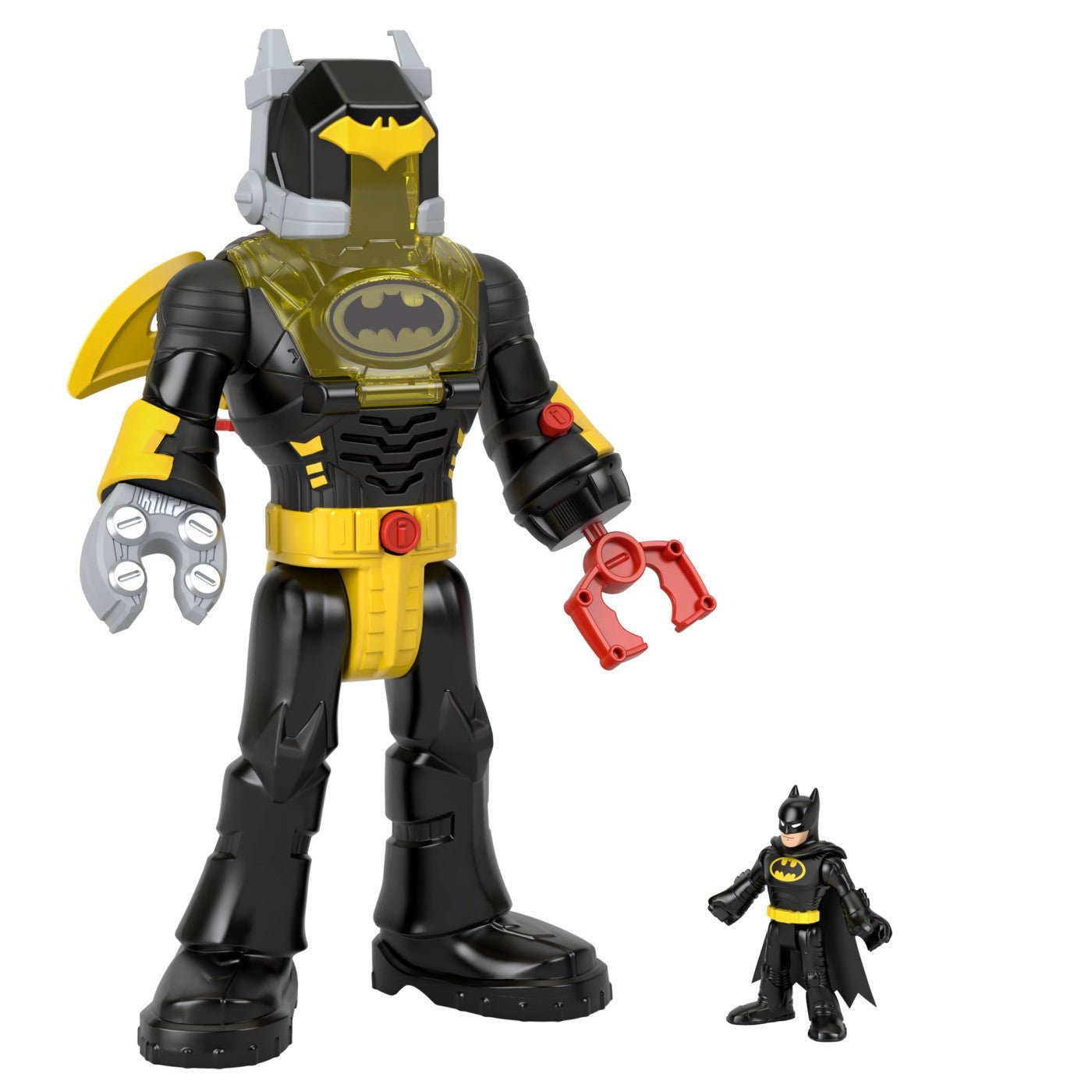Fisher price imaginext DC super friends set figurina Batman si costum exo cu lumini si sunete - Publisol.ro