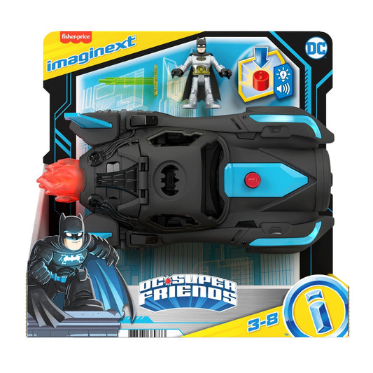 Fisher price imaginext dc super friends vehicul batmobil deluxe, Mattel - Publisol.ro
