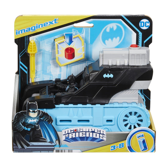 Fisher price imaginext dc super friends vehicul cu figurina bat - tech, Mattel - Publisol.ro