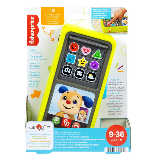 Fisher price laugh&learn 2in1 smartphone in limba romana, Mattel - Publisol.ro