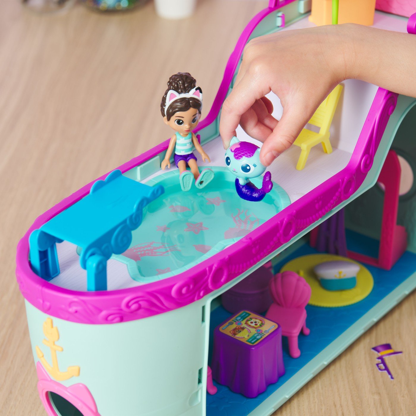 Gabbys dollhouse vaporul cu prieteni, Spin Master - Publisol.ro