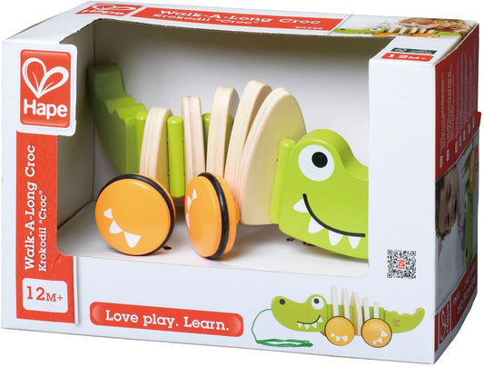 Hape jucarie de tragere - crocodil, Hape - Publisol.ro