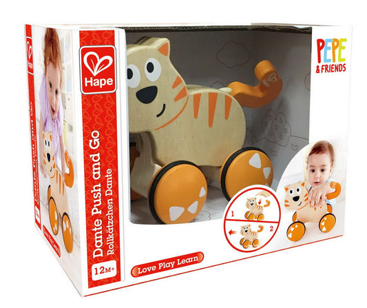 Hape jucarie de tragere - pisica dante, Hape - Publisol.ro