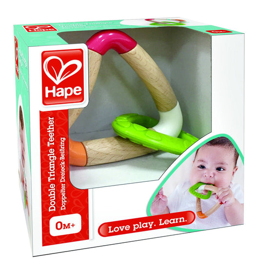 Hape jucarie dentitie triunghi dublu, Hape - Publisol.ro