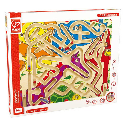 Hape labirint magnetic zoo'm - distractie la dublu, Hape - Publisol.ro