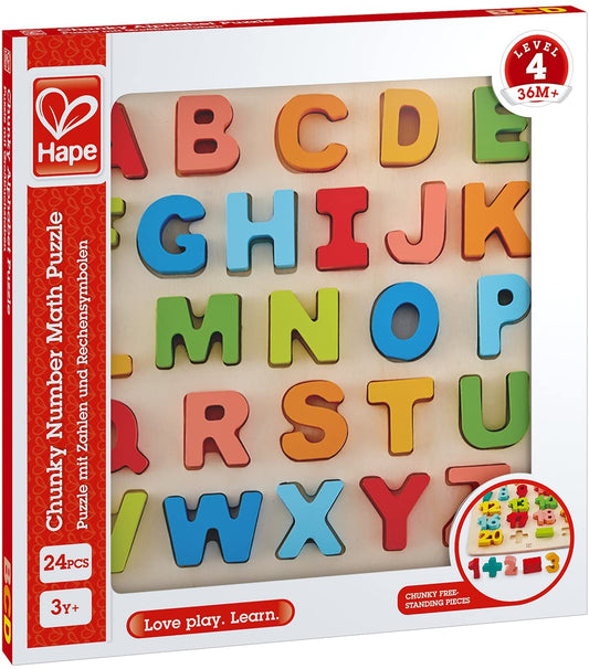Hape puzzle alfabet chunky, Hape - Publisol.ro
