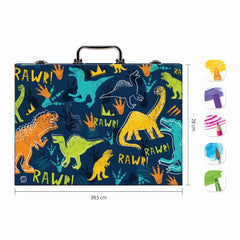 Happi hobbi art case set de desen deluxe cu 100 de accesorii dinozaur - Publisol.ro