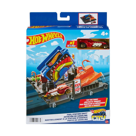 Hot wheels city explorer pista fuel station shift, Mattel - Publisol.ro