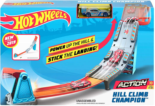 Hot wheels lansator cu masinuta power up the hill, Mattel - Publisol.ro