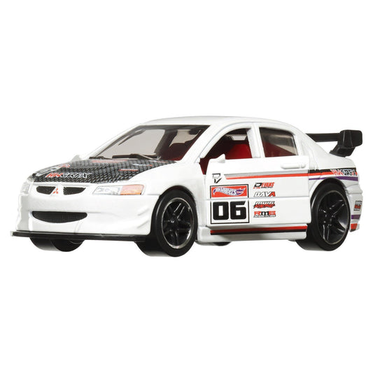Hot wheels masinuta metalica cu sistem pull back lancer evolution ix scara 1:43, Mattel - Publisol.ro