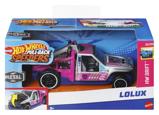 Hot wheels masinuta metalica cu sistem pull back lolux scara 1:43, Mattel - Publisol.ro