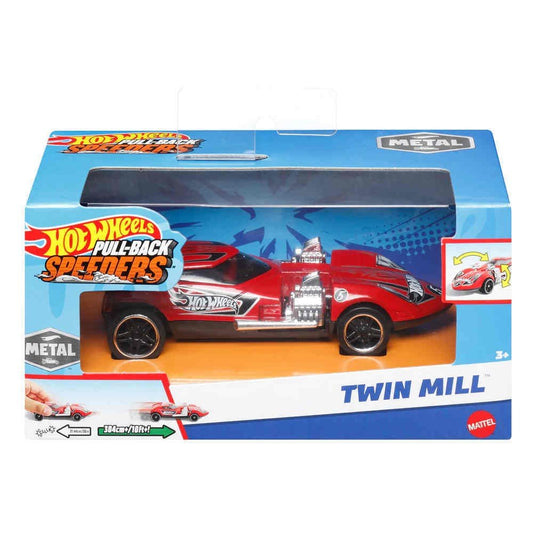 Hot wheels masinuta metalica cu sistem pull back twin mill scara 1:43, Mattel - Publisol.ro