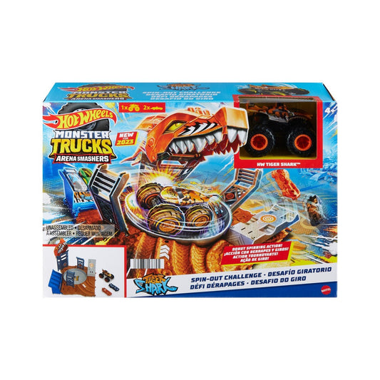 Hot wheels monster truck arena smashers provocarea spin - out, Mattel - Publisol.ro
