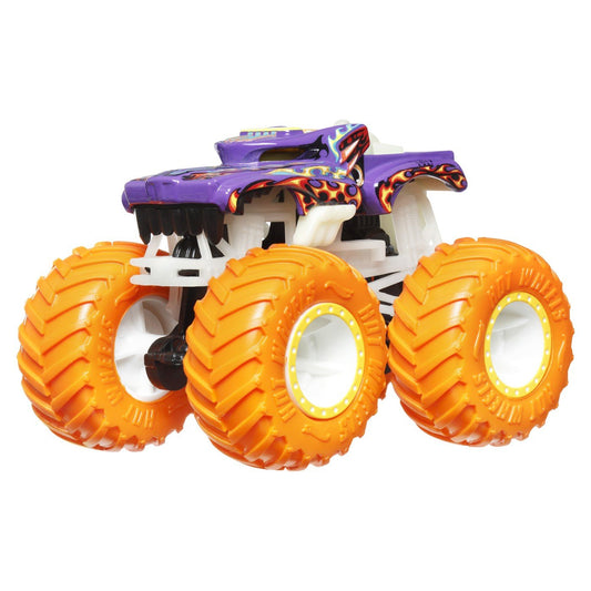Hot wheels monster truck glow in the dark masinuta hotweiler scara 1:64, Mattel - Publisol.ro