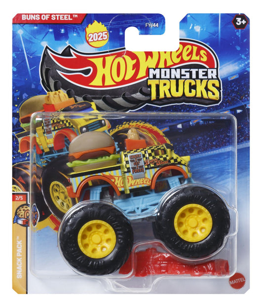 Hot wheels monster truck masinuta buns of steel scara 1:64, Mattel - Publisol.ro