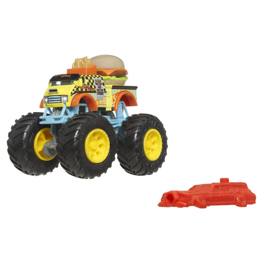 Hot wheels monster truck masinuta buns of steel scara 1:64, Mattel - Publisol.ro