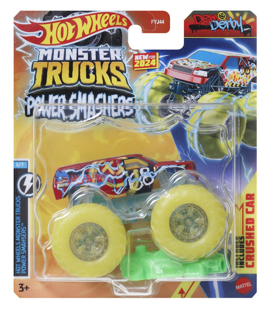 hot wheels monster truck masinuta demo derby scara 1:64, Mattel - Publisol.ro