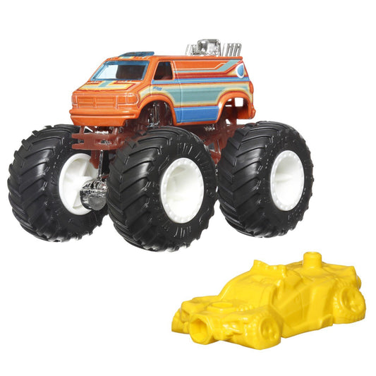 Hot wheels monster truck masinuta dodge ram van scara 1:64, Mattel - Publisol.ro