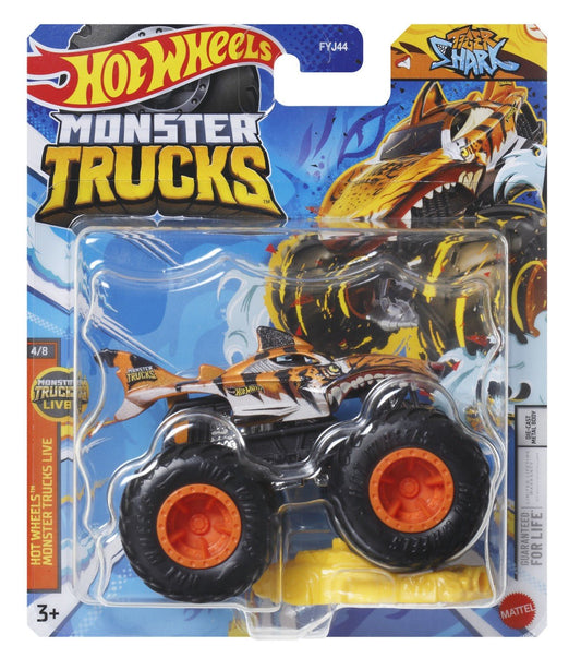 Hot wheels monster truck masinuta tiger shark scara 1:64, Mattel - Publisol.ro