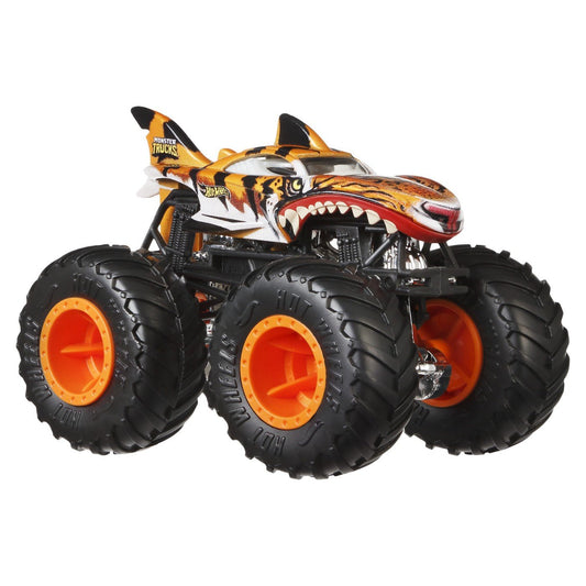 Hot wheels monster truck masinuta tiger shark scara 1:64, Mattel - Publisol.ro