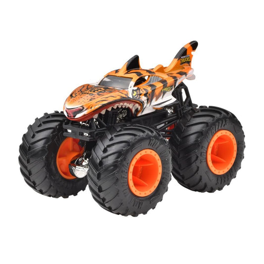 Hot wheels monster truck masinuta tiger shark scara 1:64, Mattel - Publisol.ro