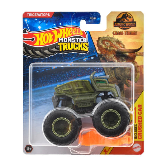 Hot wheels monster truck masinuta triceratops scara 1:64, Mattel - Publisol.ro