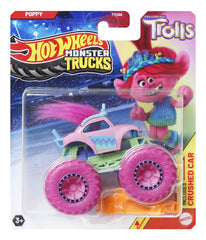 Hot Wheels monster truck masinuta trolls poppy scara 1:64 - Publisol.ro