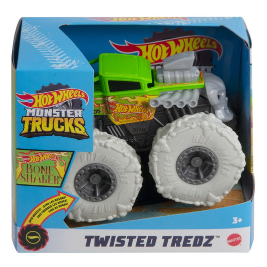 Hot wheels monster truck masinuta twister tredz bone shaker scara 1:43, Mattel - Publisol.ro