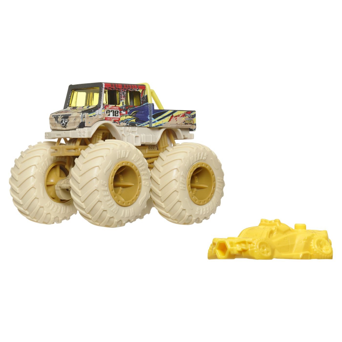 Hot Wheels monster truck masinuta unimog scara 1:64 - Publisol.ro