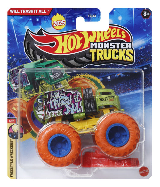 Hot wheels monster truck masinuta will trash it all scara 1:64, Mattel - Publisol.ro