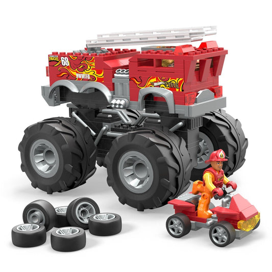 Hot wheels monster truck mega set constructie 5 alarm, Mattel - Publisol.ro
