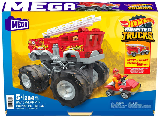 Hot wheels monster truck mega set constructie 5 alarm, Mattel - Publisol.ro