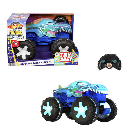 Hot wheels monster truck mega wrex alive rc scara 1 la15, Mattel - Publisol.ro