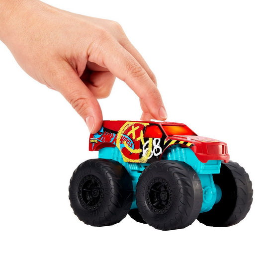 Hot wheels monster truck roarin wreckers demo derby cu functii si sunete scara 1:43, Mattel - Publisol.ro
