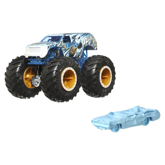Hot wheels monster truck si masinuta metalica 32 degrees, Mattel - Publisol.ro