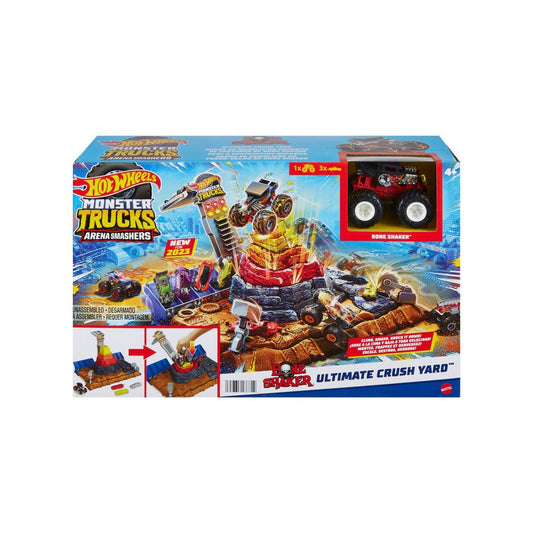 Hot wheels monster trucks arena smashers bone shaker arena ultimate crush, Mattel - Publisol.ro