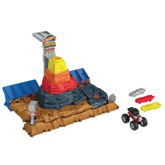 Hot wheels monster trucks arena smashers bone shaker arena ultimate crush, Mattel - Publisol.ro