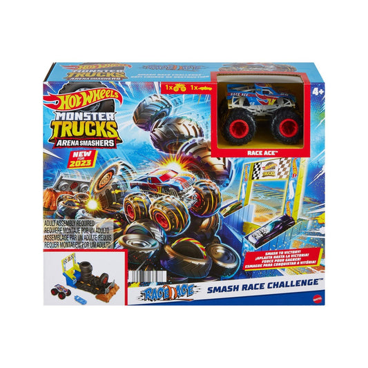 Hot wheels monster trucks entry challenge arena smashers provocarea smash race, Mattel - Publisol.ro