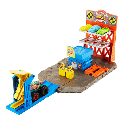Hot wheels monster trucks set blast station , Mattel - Publisol.ro