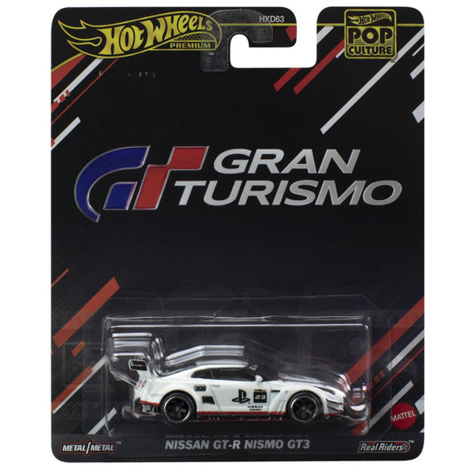 Hot wheels pop culture masinuta metalica gran turismo nissan gt r nismo gt 3 scara 1:64, Mattel - Publisol.ro