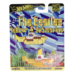 Hot Wheels pop culture masinuta metalica The Beatles Yellow Submarine scara 1:64 - Publisol.ro